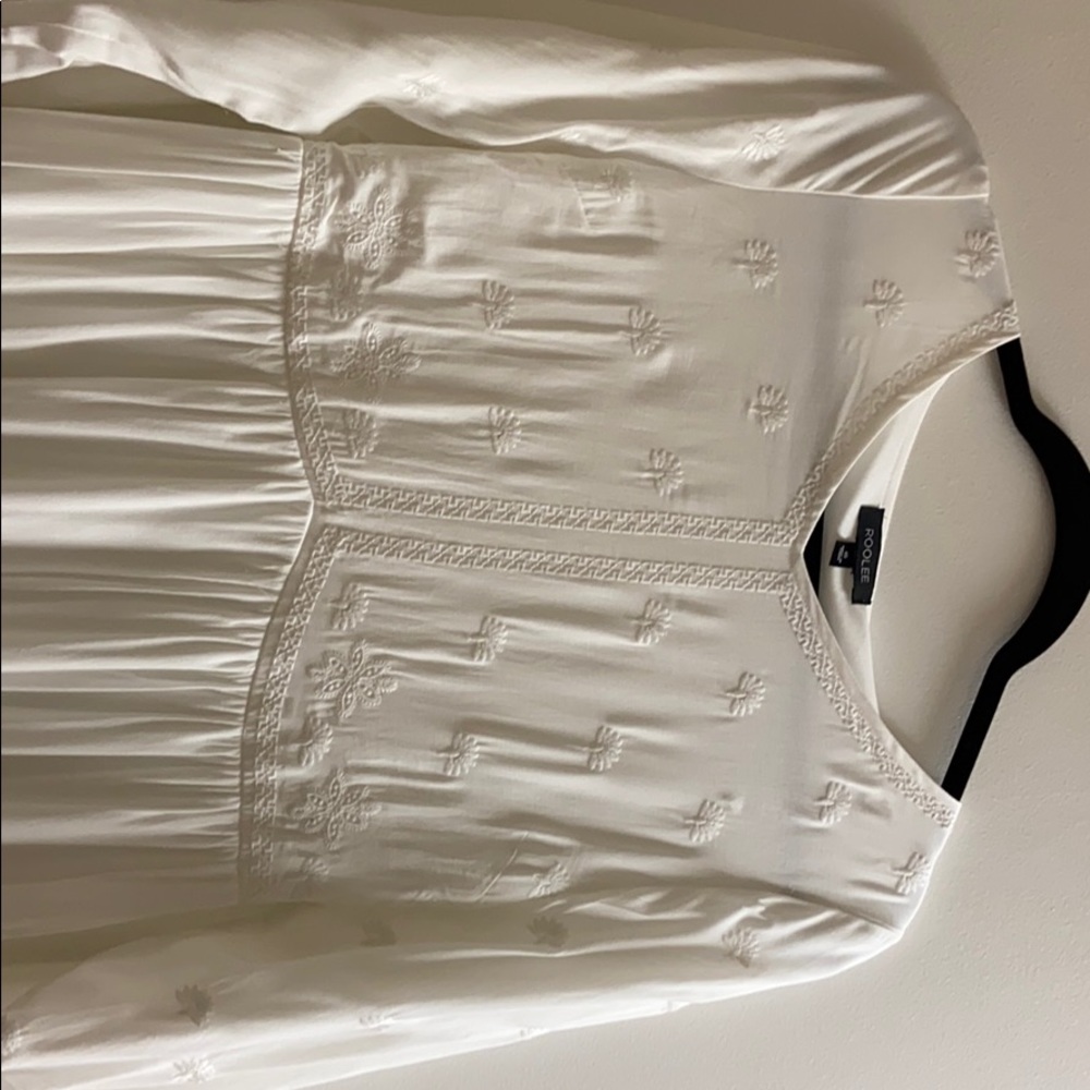 ROOLEE Long sleeve white maxi dress